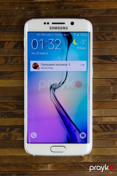 Samsung Galaxy S6 Edge, 64 GB, rəng - Ağ, Barmaq izi — Bakı