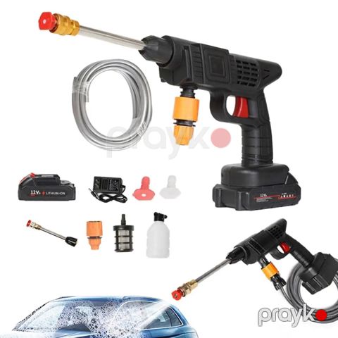 Portativ yüksək təzyiqli yuyucu maşın 155, 12V, qara — Bakı