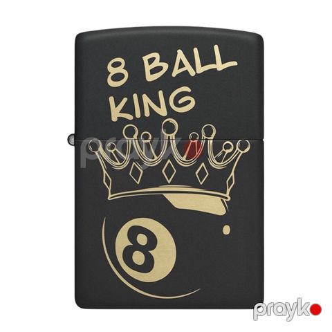 Alışqan Zippo King 8 Ball Design 46291, qara — Bakı