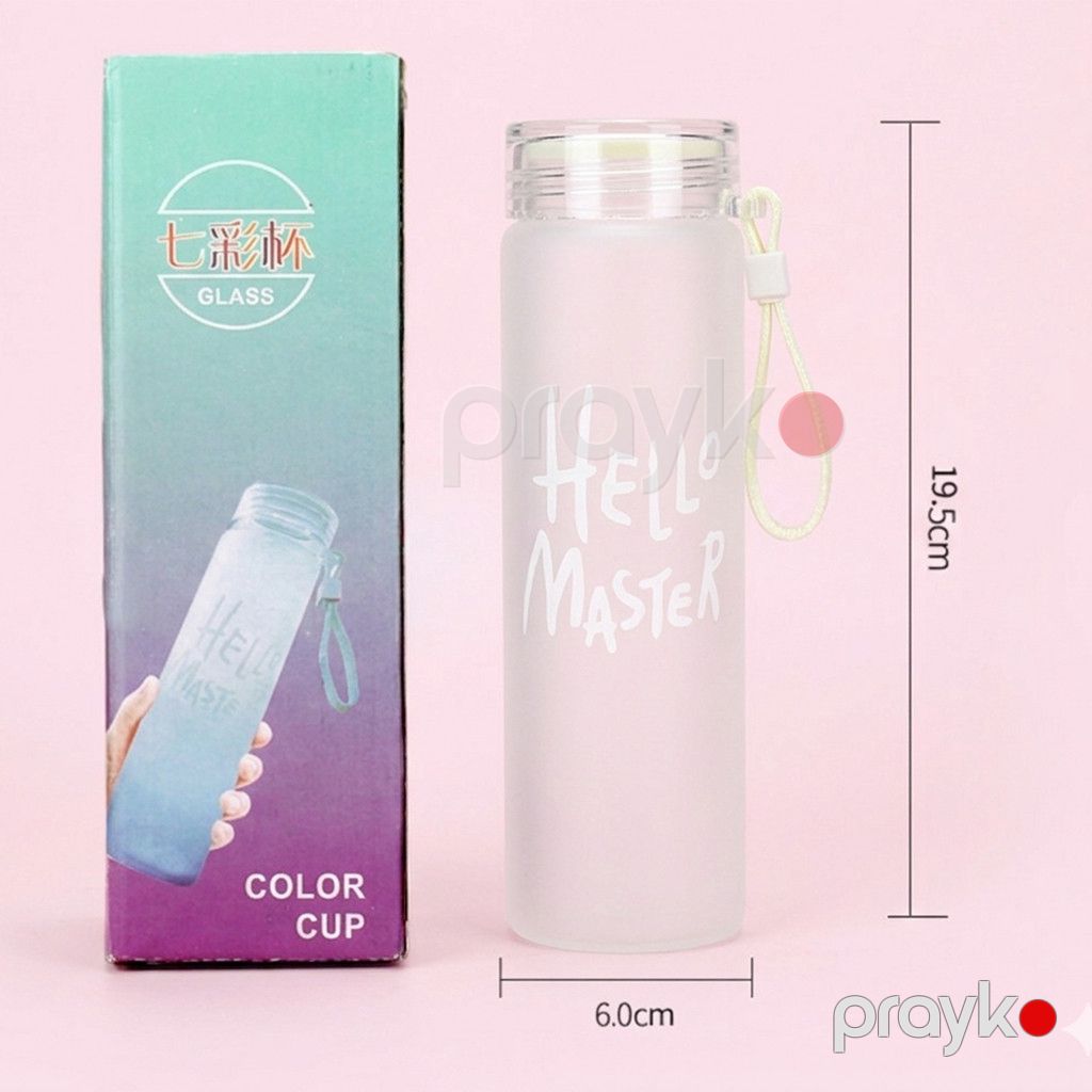 İdman su qabı Hello Master, şüşə, ağ, 400 ml — Mallar, Bakı (2)