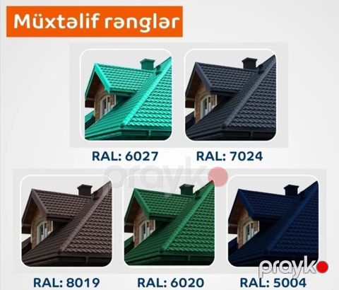 Şifer, Dəmir, Yeni, Pulsuz çatdırılma, Ödənişli quraşdırma, Zəmanətli, Kredit var — Bakı