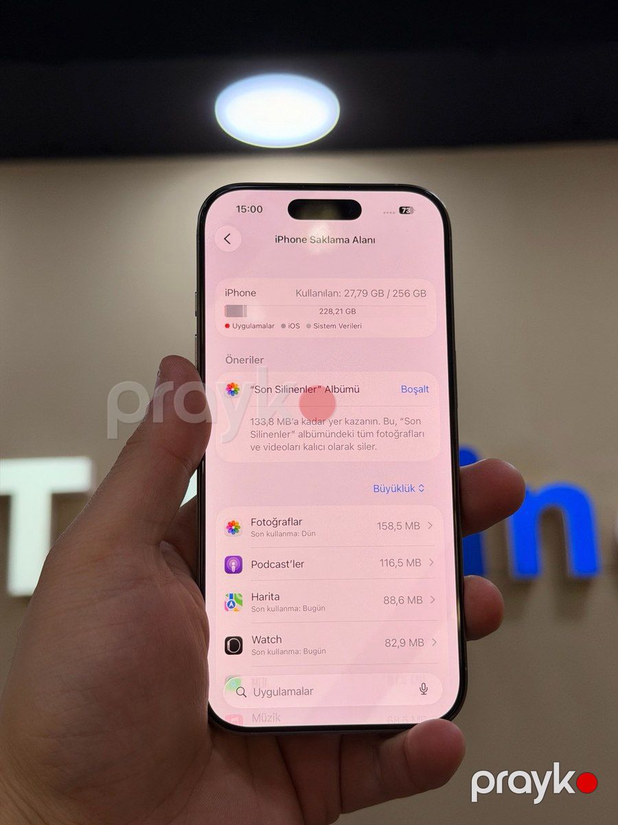 Apple iPhone 16 Pro Natural Titanium 256GB/8GB — Smartfonlar, Bakı (6)