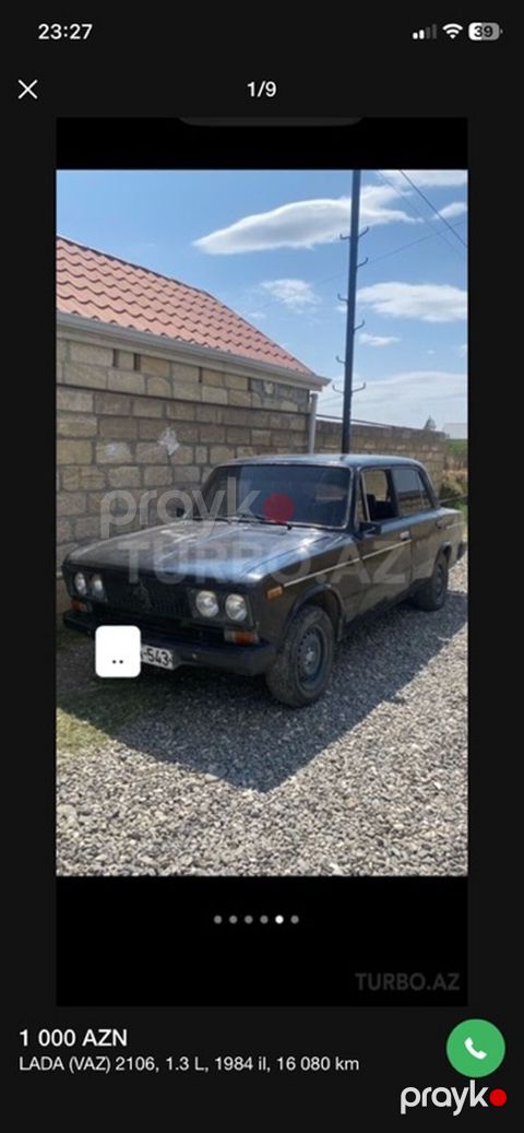 VAZ (Lada) 2106: 1.3 l 1982 il 16080 km Sedan — Ağdam