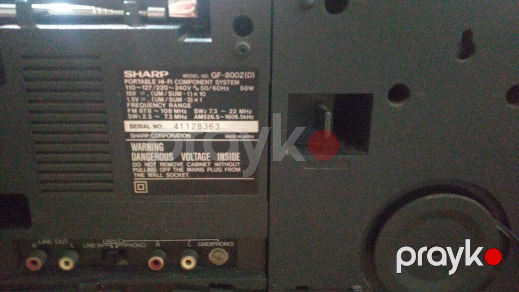 Sharp GF-800Z(D) portativ hi-fi komponent sistemi - Klassik iki — Akustik sistemlər, Bakı (3)