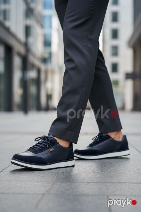 Kişilər üçün krosovka TCS_4020, tünd göy, eko dəri, ölçü 45 — Bakı