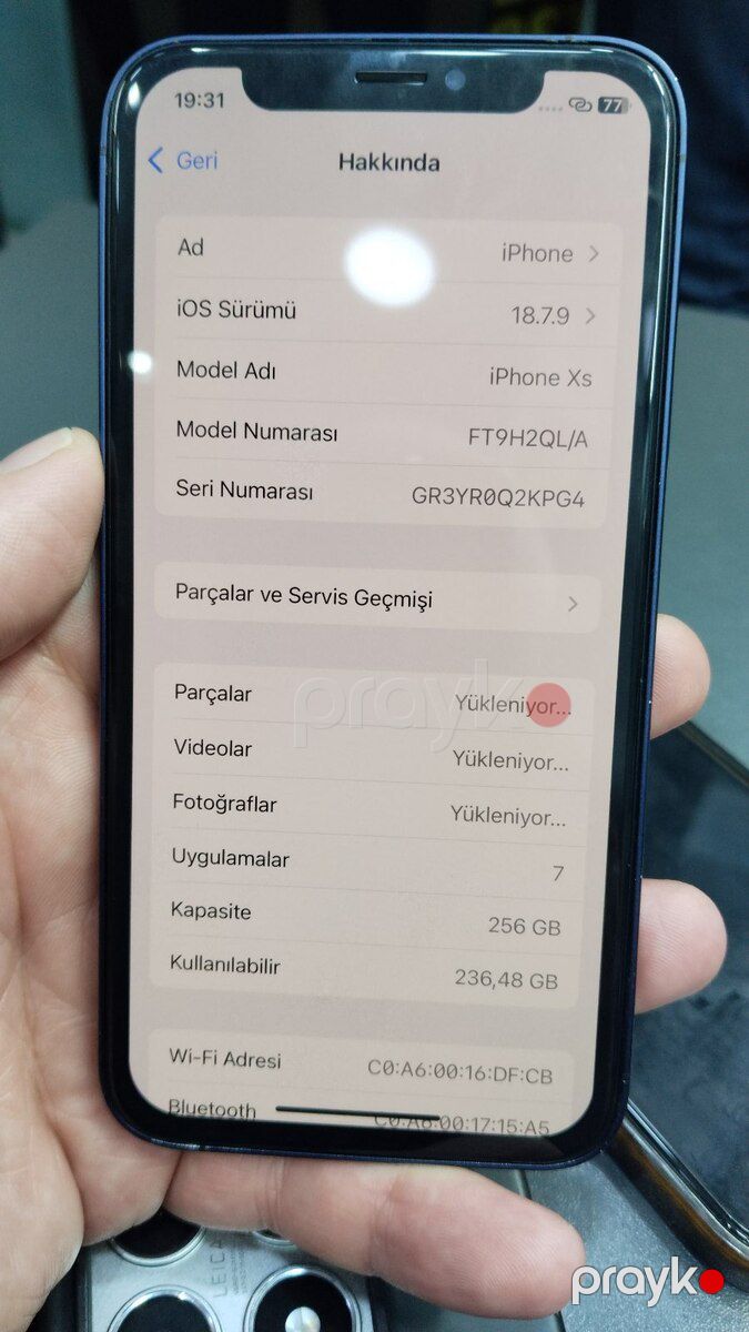 Apple iPhone XS Silver 256GB/4GB — Smartfonlar, Bakı (6)