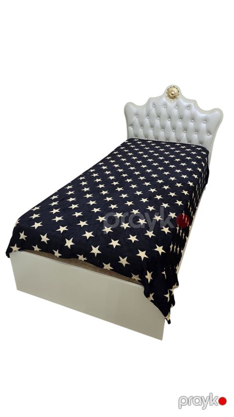 Pled-örtük DT004, 150x220 sm, birnəfərlik, bambuk, qara — Bakı