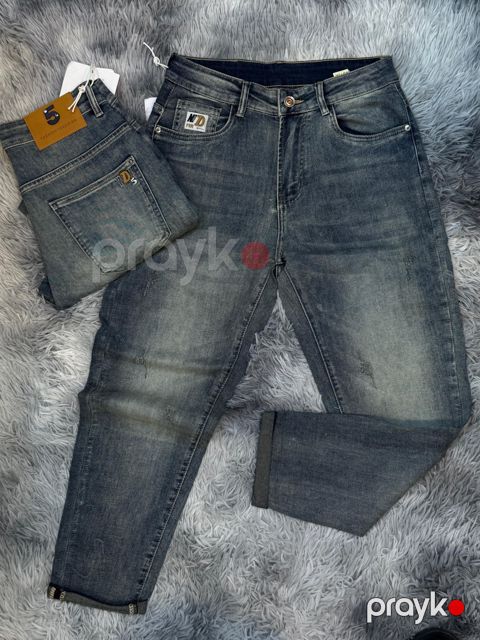 Kişilər üçün düz cins SN-6656, göy, pambıq, ölçü 30 — Bakı