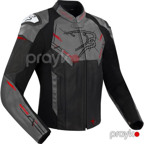 Motosikl gödəkçəsi Bering Snap Black/Grey, M (BCB588) — Bakı