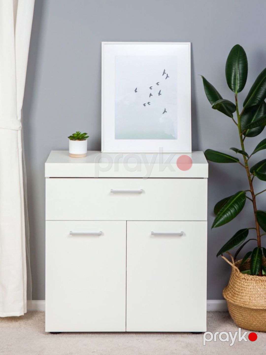 Tumba Letta, Ldsp, ağ, 74x34x71 sm — Mallar, Bakı (2)