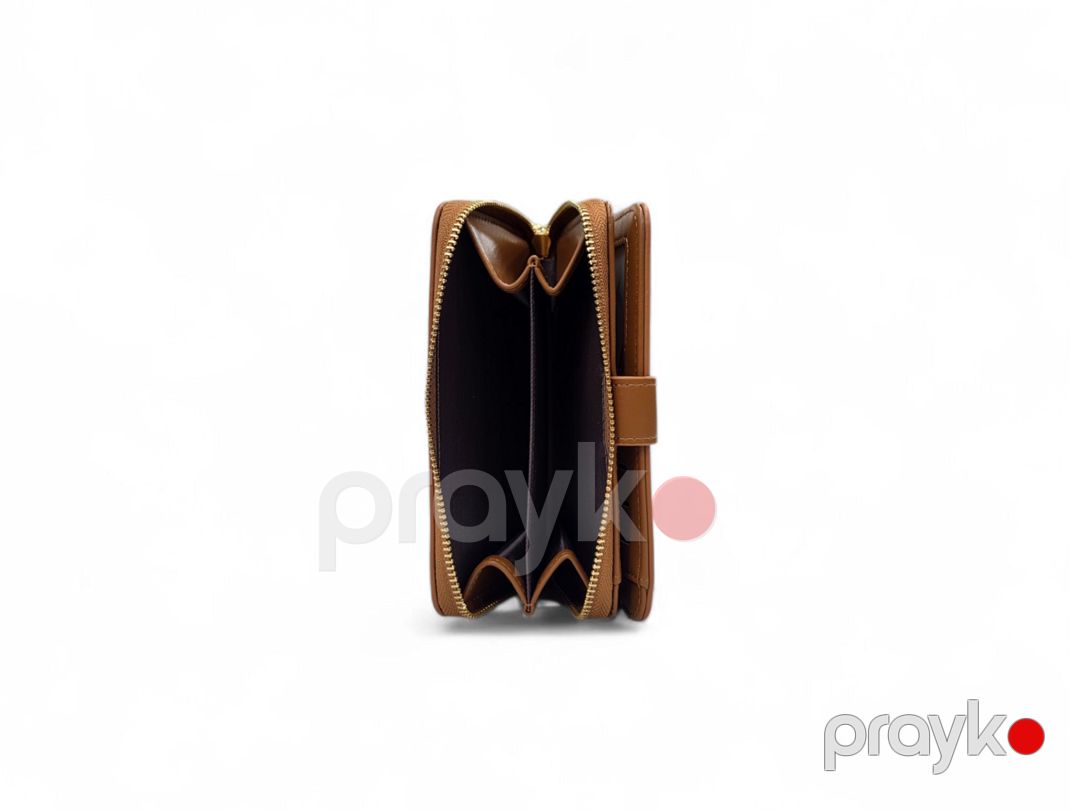Portmone Yadas D2069-B005 Brown, poliuretan, 9x15 sm — Mallar, Bakı (3)