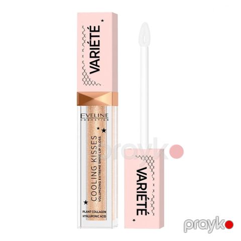 Dodaqlar üçün parıldadıcı Eveline Cosmetics Variete Cooling Kisses 01 — Bakı