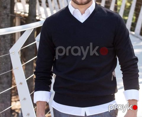 Kişilər üçün pulover Xmen ML_2556, qara, pambıq, ölçü S — Bakı