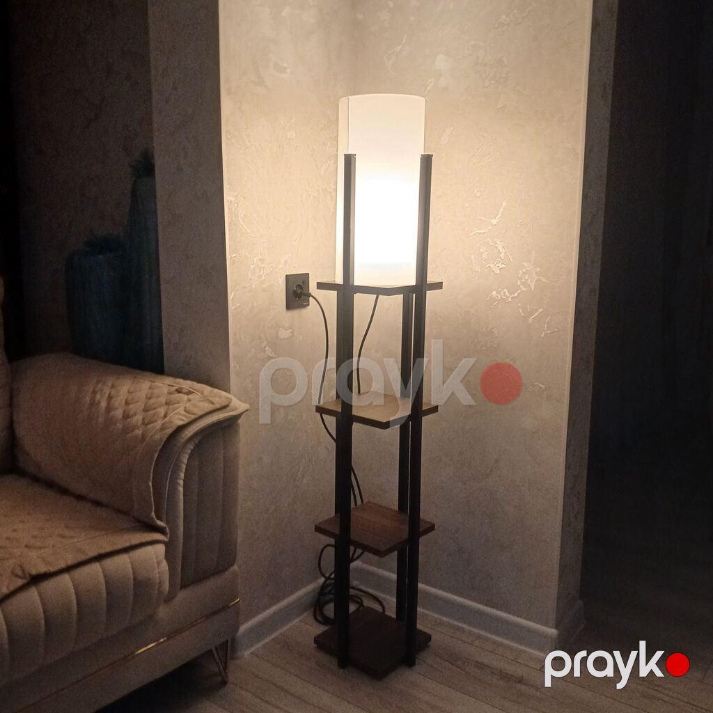 Döşəmə lampası – rəfli dizayn - Minimalist və müasir üslub — Döşəmə və stol lambaları, Sumqayıt (5)
