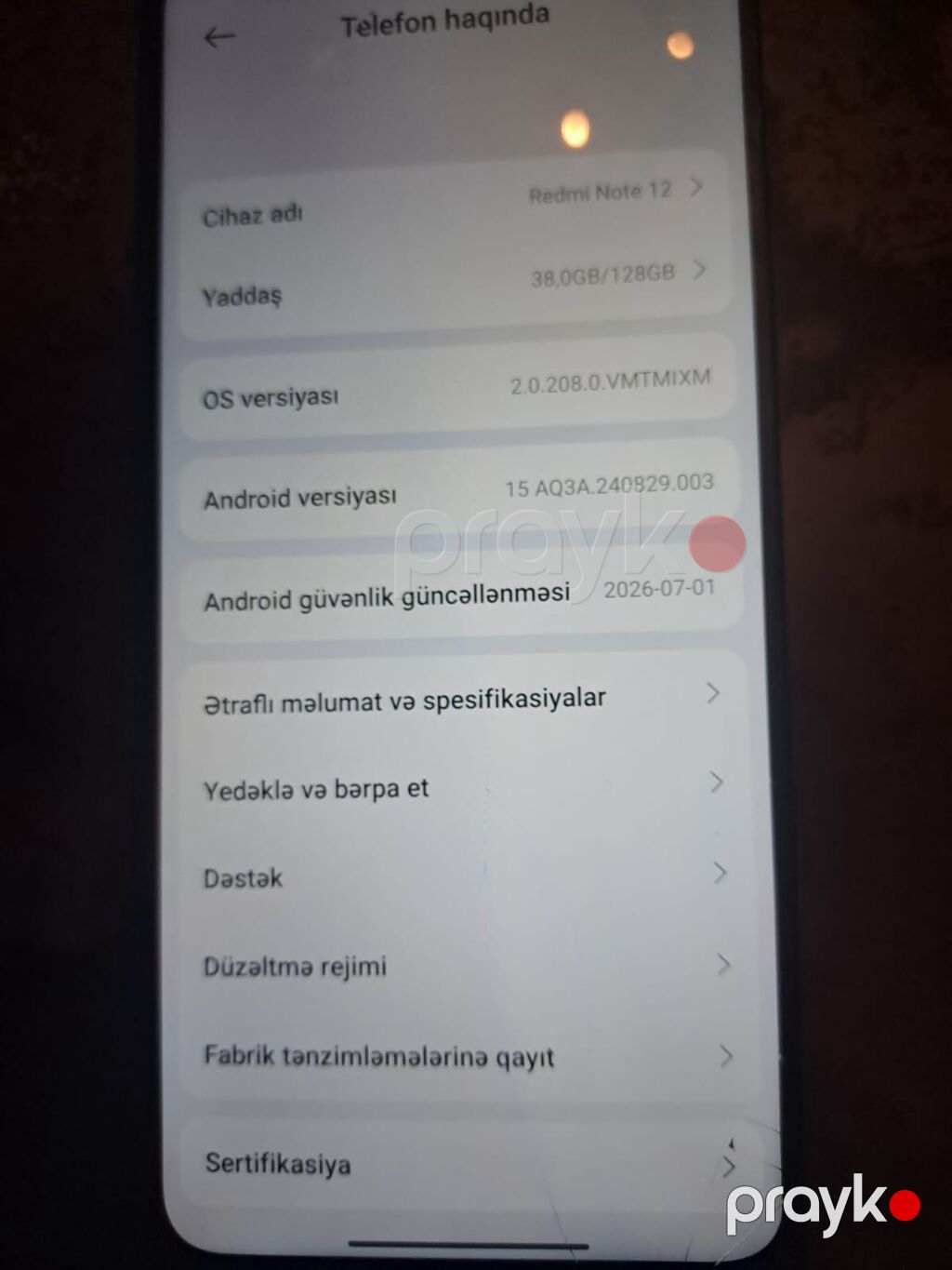 Redmi smartfon – mavi rəng Texniki göstəricilər: - Ekran: ön hissədə — Xiaomi, Bakı (5)