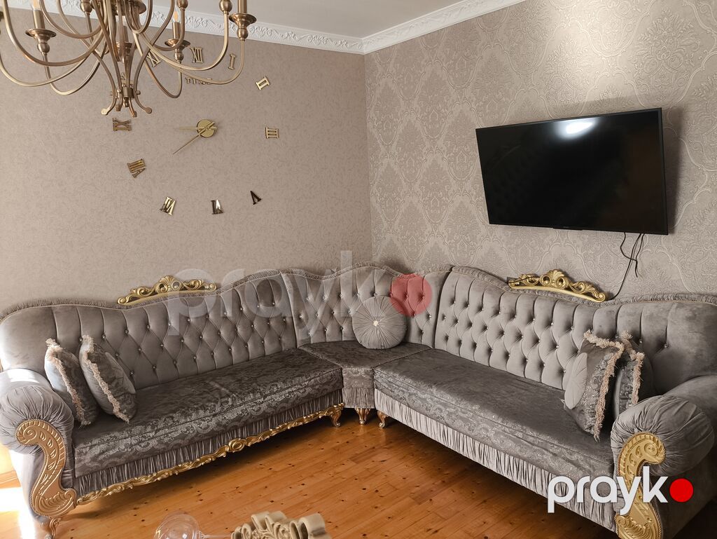 Künc divan, İşlənmiş, Açılmayan, Bazasız, Vеlur parça — Divanlər, Bakı (2)