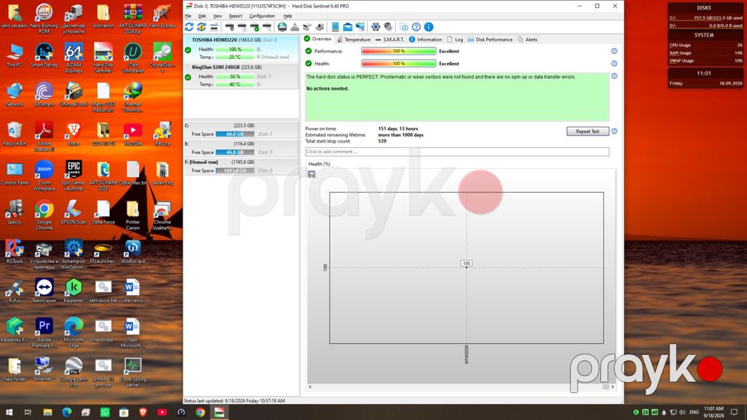 Toshiba HDD 2 TB — Kompüterlər və noutbuklar, Bakı (2)
