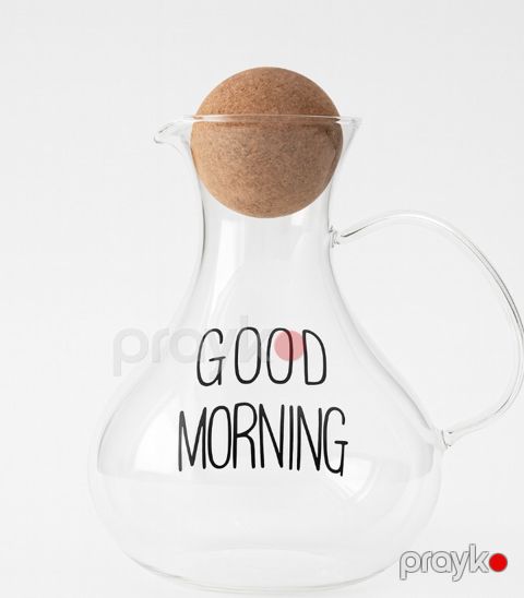 Qrafin Good Morning, şüşə, şəffaf, 950 ml — Bakı