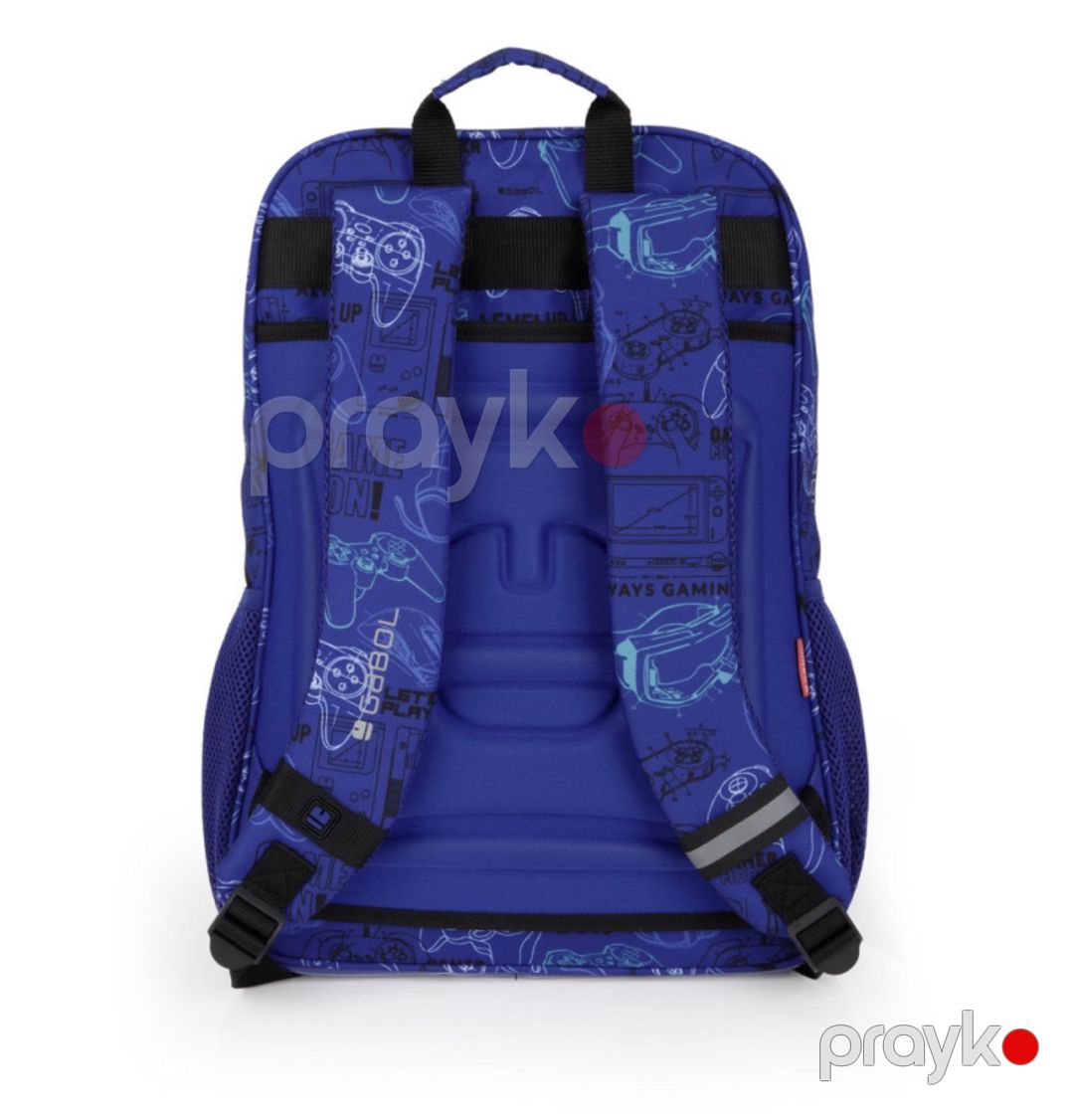 Məktəb çantası, Parça/Poliester, Göy, 23.5 L — Mallar, Bakı (2)