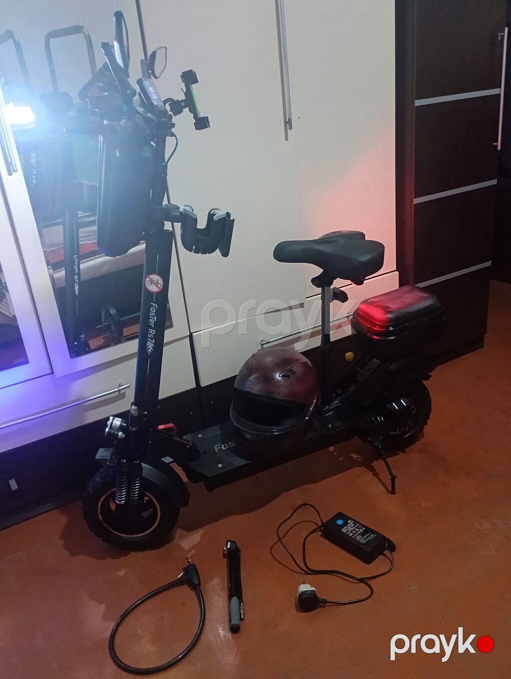 Elektrikli skuter – Foster Rs7 - Güclü ön ikiqat amortizatorlu asqı — Skuterlər, Digah (6)