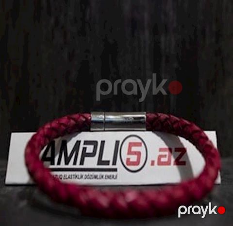 Dəri qolbaq Ampli5,Tünd çəhrayı — Bakı