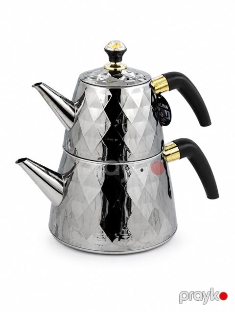 Çaydan dəsti 99939170, 2.5/1 l, dəmir, gümüşü, 2 əd — Bakı