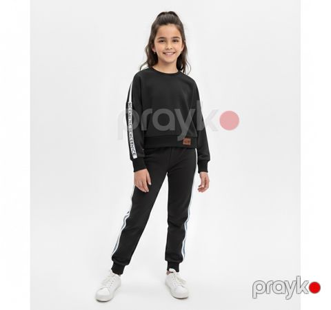 Qızlar üçün şalvarlı dəst 85484845, pambıq, qara, 14 yaş — Bakı
