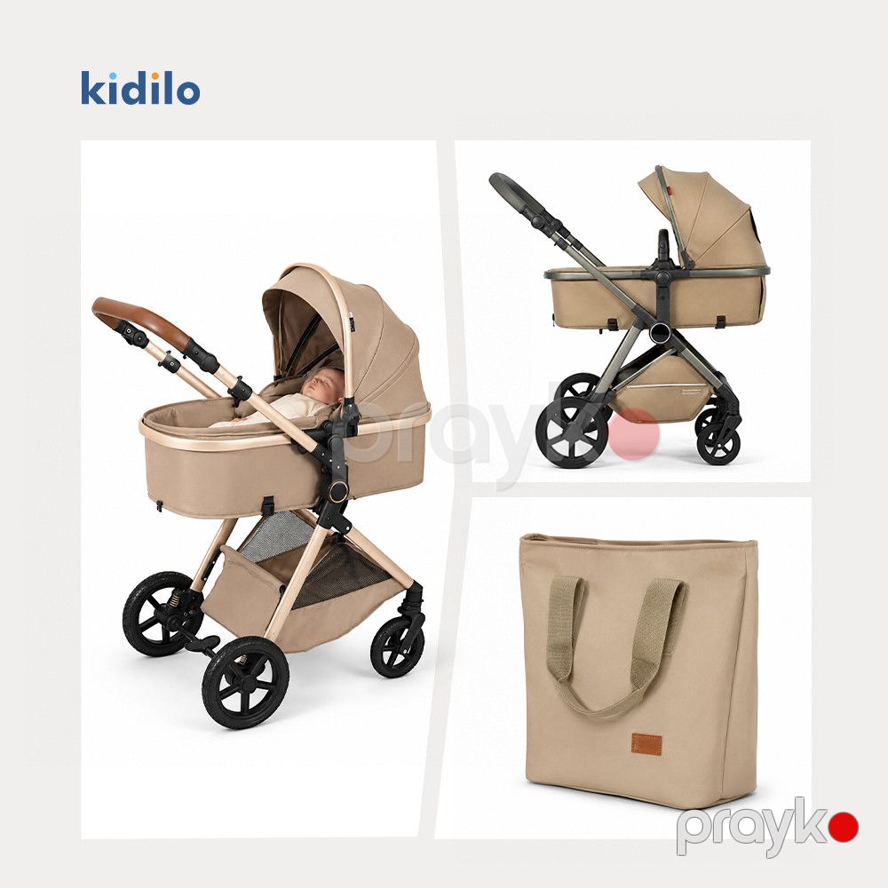 Uşaq arabası Kidilo K08M, 0-3 yaş, bej — Mallar, Bakı (2)