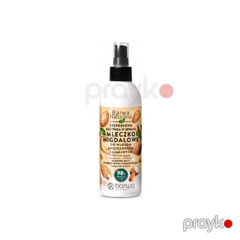 Saçlar üçün sprey kondisioner Barwa Natural Almond Milk 200 ml — Bakı