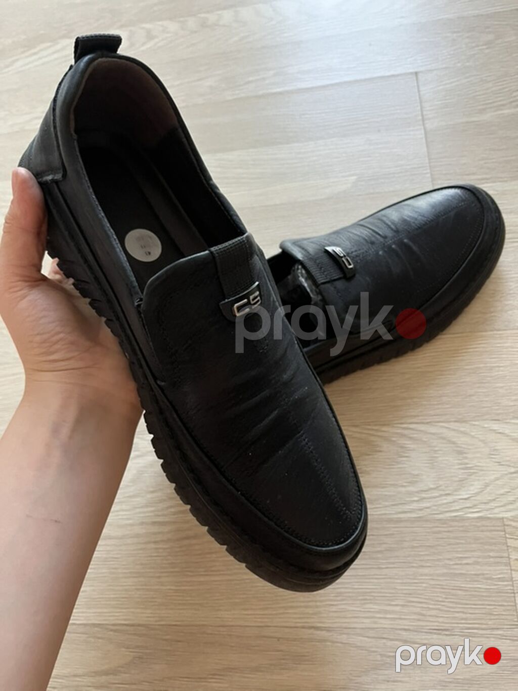 Qara kişi loaferləri - Model: Slip-on loafer - Rəng: Qara - Material — Mokasin, Novxanı (3)