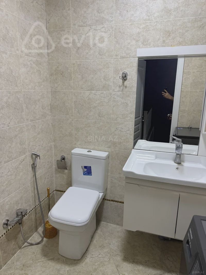 For rent: 3-room apartment (new building), 120 m² — Mənzil, Bakı (11)