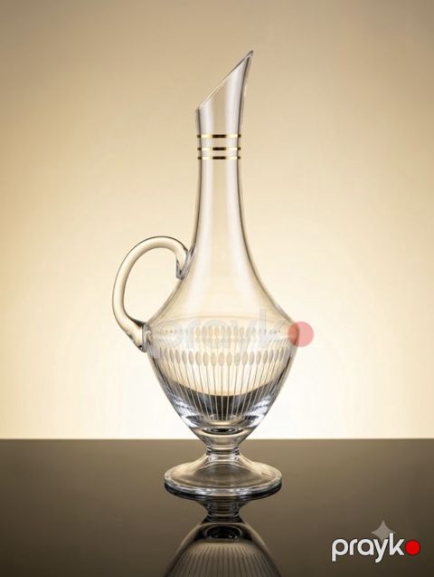 Qrafin Gold Glass, 2000 ml, büllur şüşə — Bakı