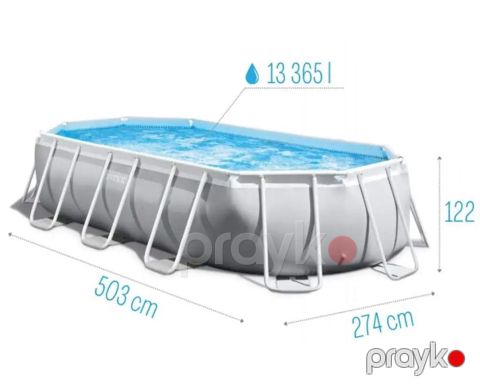 Karkaslı hovuz Intex, 503x274x122 sm, 13365 L — Bakı