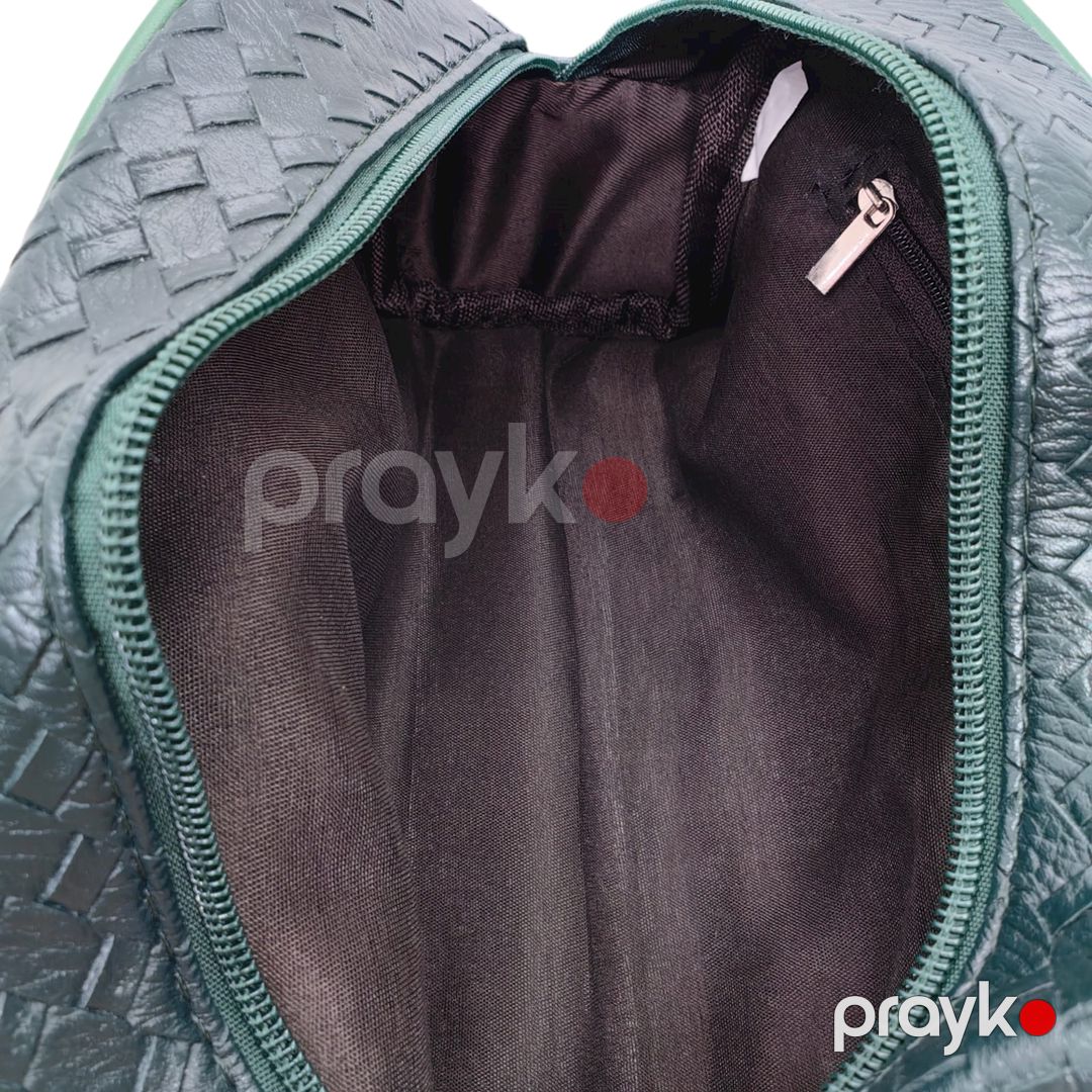 Kosmetik çanta 22x14 sm, süni dəri/yaşıl — Mallar, Bakı (3)