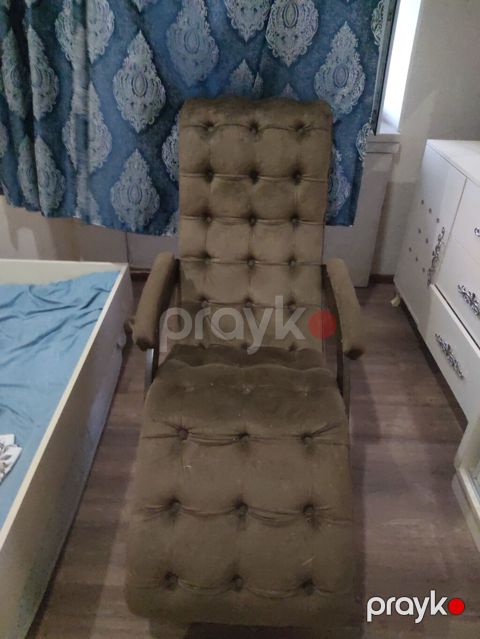 Velvet/kumaş üzlü uzanan kreslo (chaise lounge) - Rəng — Bakı