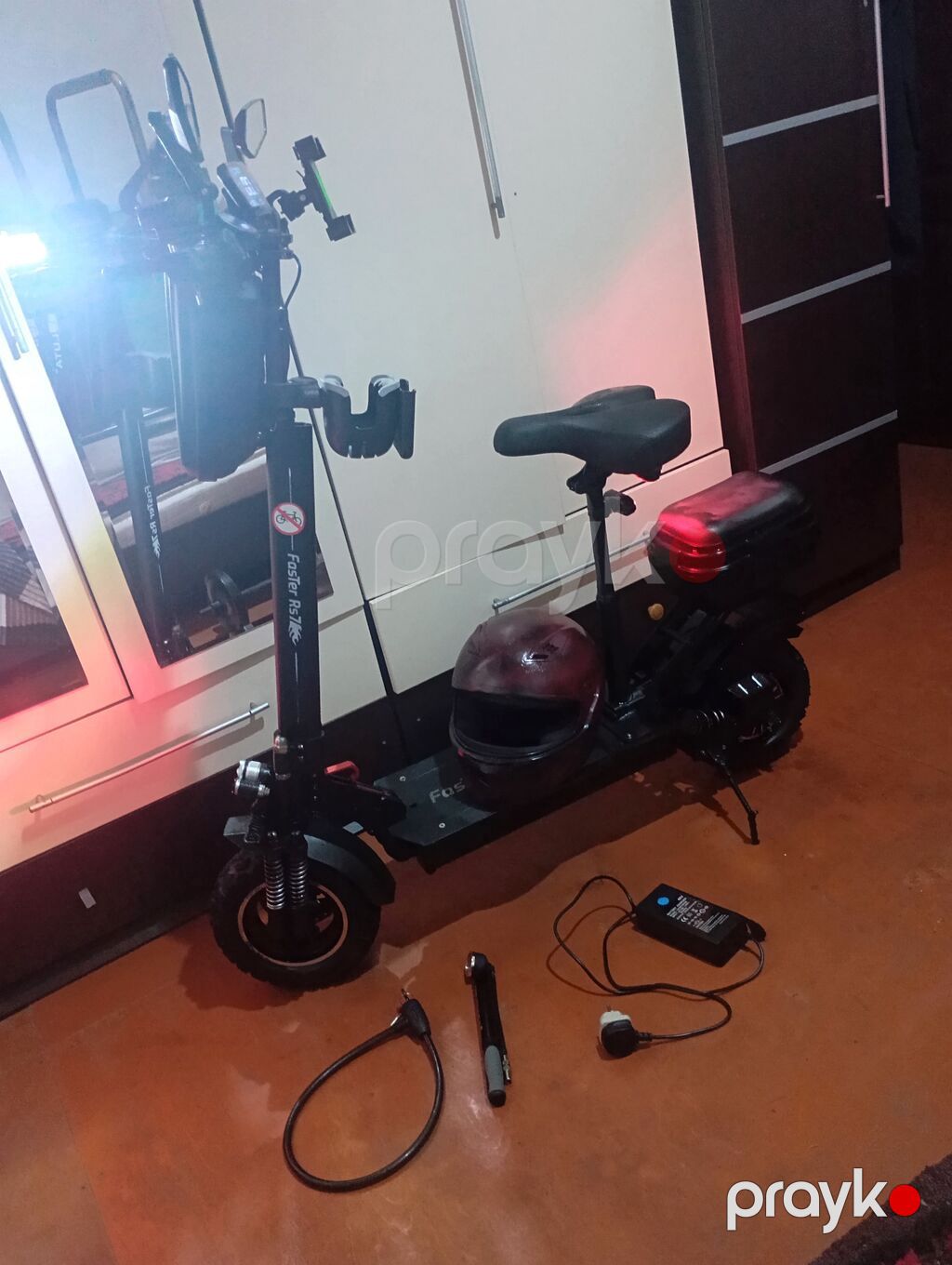 Elektrikli skuter – Foster Rs7 - Güclü ön ikiqat amortizatorlu asqı — Skuterlər, Digah (5)