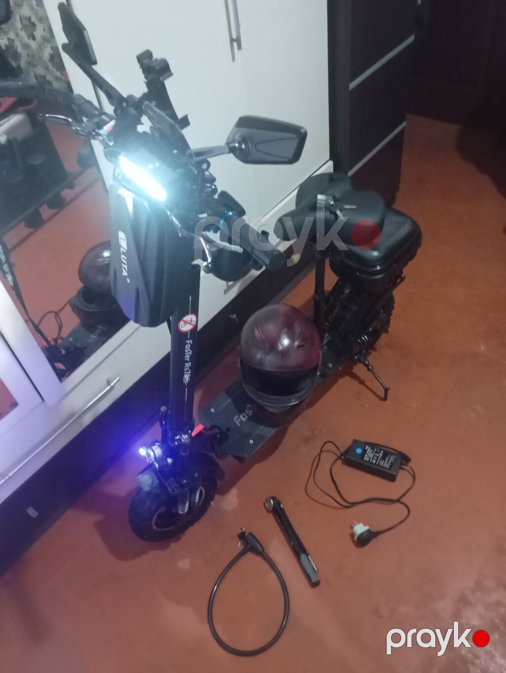 Elektrik skuter – güclü off-road təkərlər və oturacaqlı komplekt — Skuterlər, Digah (2)