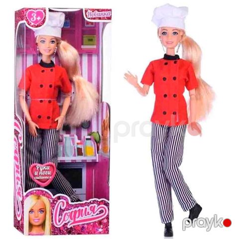 Kukla Aşbaz Barbie KA66001J, yumşaq saçlar, hərəkətli əllər və ayaqlar, 3+ yaş - KA66001J — Bakı