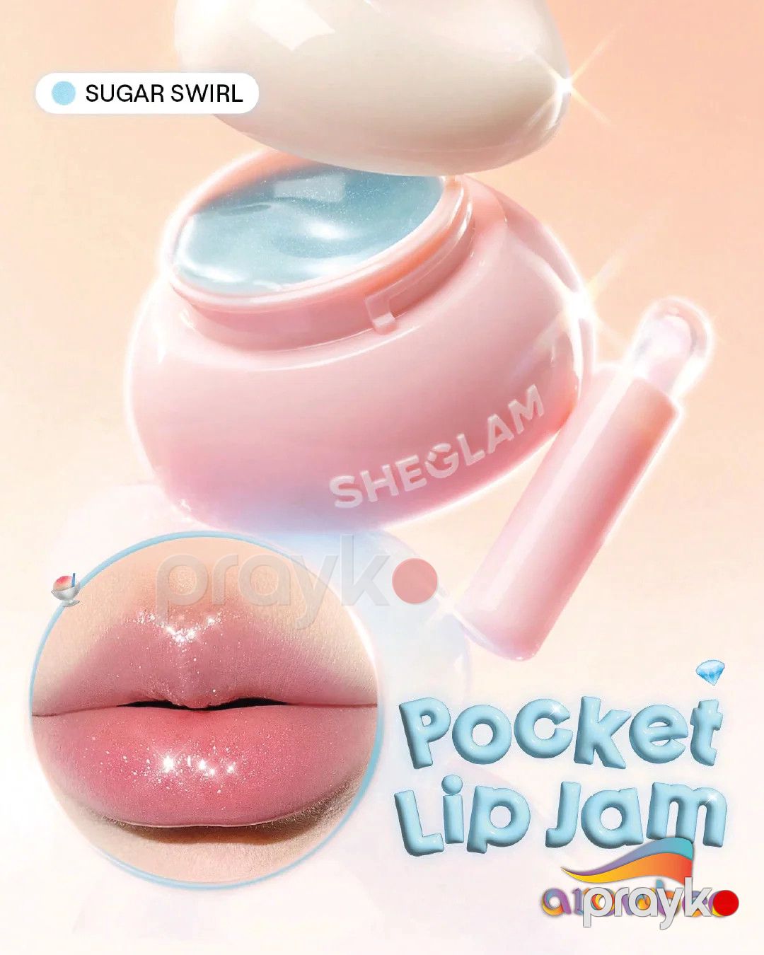 Dodaq Sheglam Hudra Jelly Pocket Jam Swirl üçün Balzam — Mallar, Bakı (2)