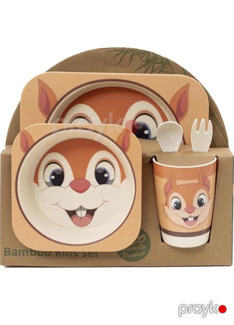 Uşaqlar üçün bəslənmə qabı dəsti Zootopia, keramika, 5 əşya — Bakı