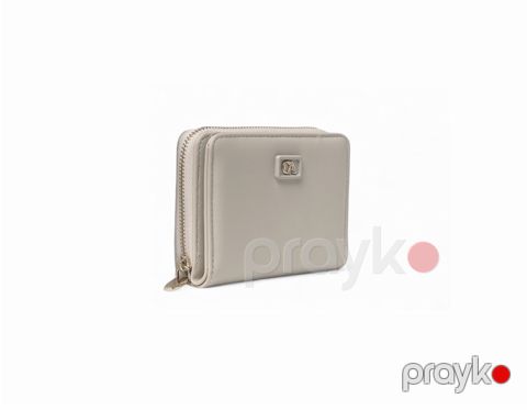 Portmone Yadas, bej, poliuretan, 8.5 sm — Bakı
