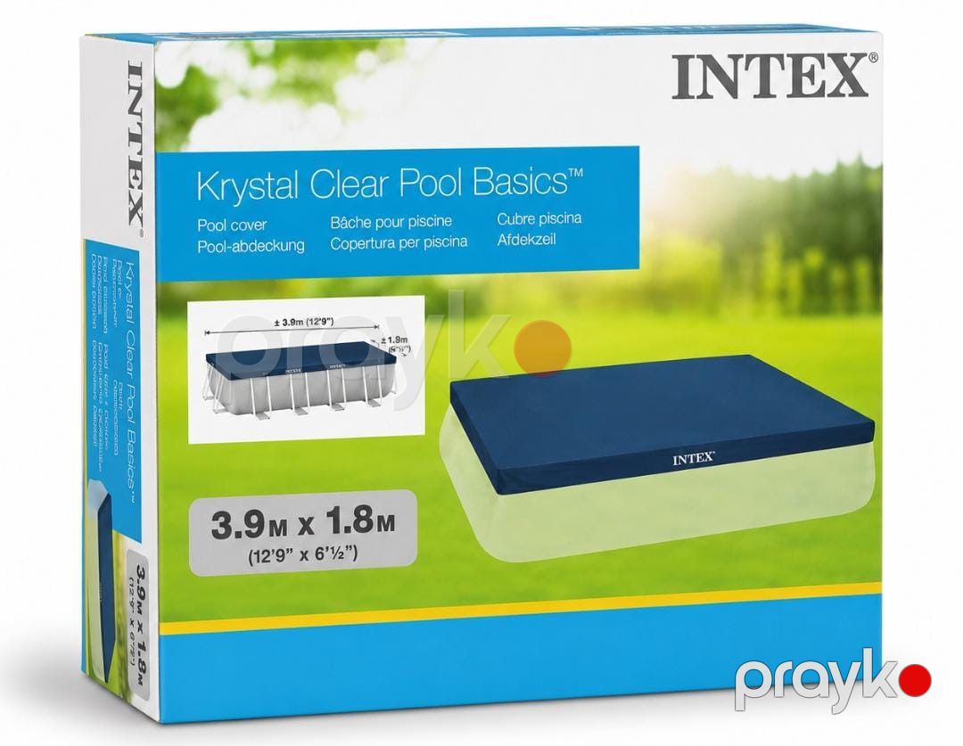 Hovuz tenti Intex ABC007, PVC/polietilen, tünd göy, 3.9х1.8 m — Mallar, Bakı (2)