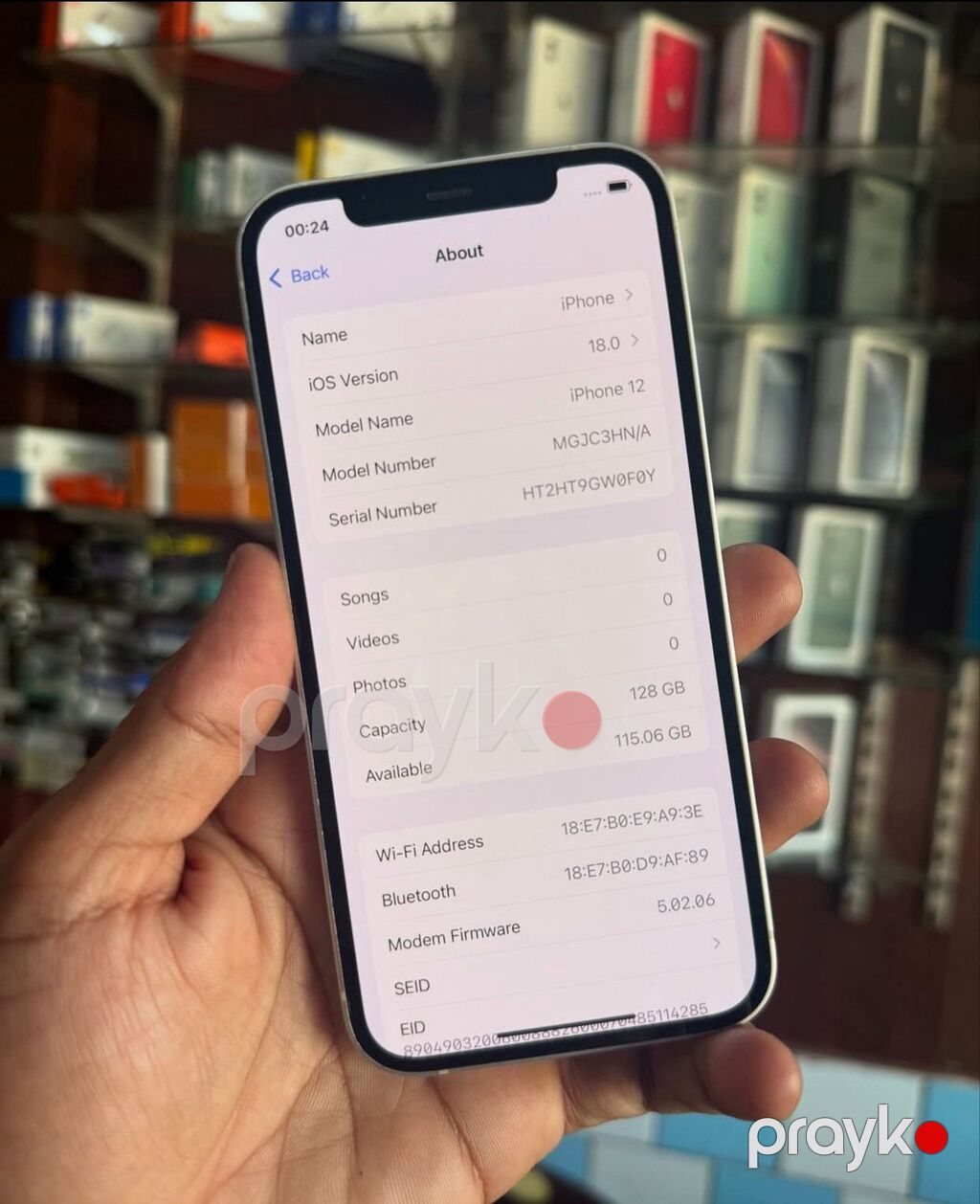 IPhone 12, 128 GB, Starlight, Zəmanət, Simsiz şarj, Face ID — Apple iPhone, Digah (4)