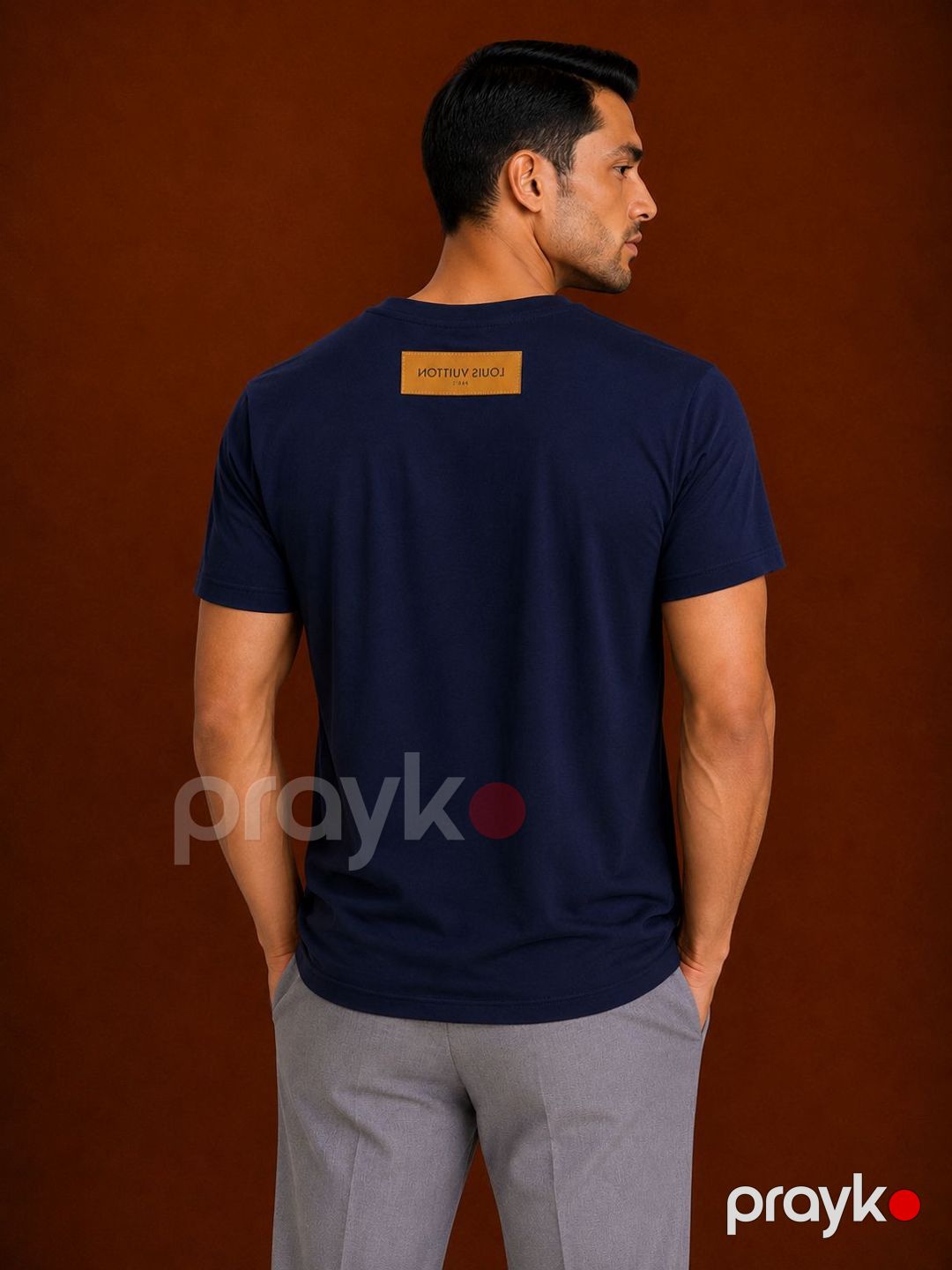 Kişilər üçün futbolka 21972026, göy, pambıq, ölçü XXL — Mallar, Bakı (2)