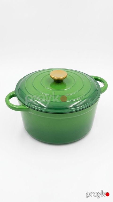 Qazan, Çuqun, Yaşıl, 24 sm — Bakı