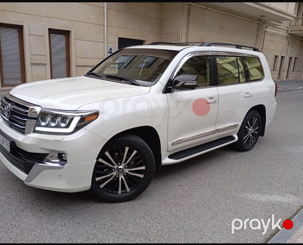 Toyota Land Cruiser 200, ağ rəng, tam ölçülü SUV. Xüsusiyyətlər və — Avtomobillər, Bakı (8)