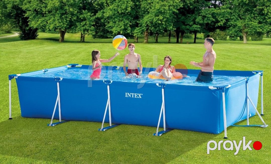 Şişmə hovuz Intex H282025273NP, göy, 450x220x84 sm, 7127 l — Hovuzlar, Bakı (2)