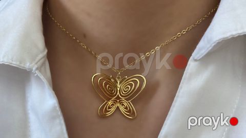 Qadın boyunbağı 6E29032, paslanmayan polad — Bakı
