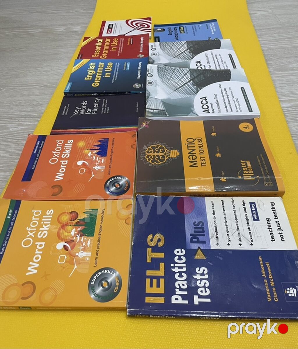 İngilis dili, Acca və məntiq üzrə müxtəlif dərs vəsaitləri dəsti — Kitablar, Bakı (3)