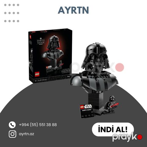 Lego Star Wars – Darth Vader Büstü (Set 75349) - Detallı kolleksiya — Bakı